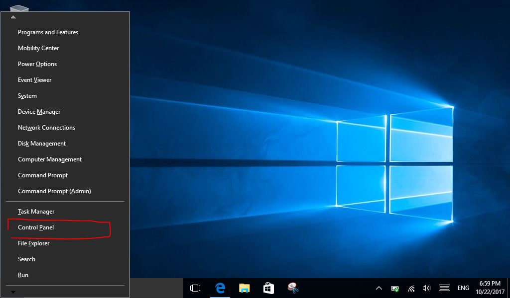 How to open the Control Panel Useless Computer