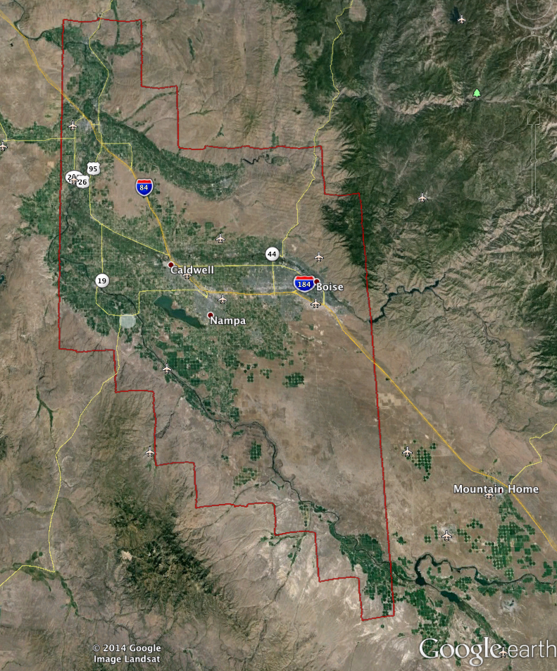 Gary O. Grimm New Google Earth Imagery for SW Idaho