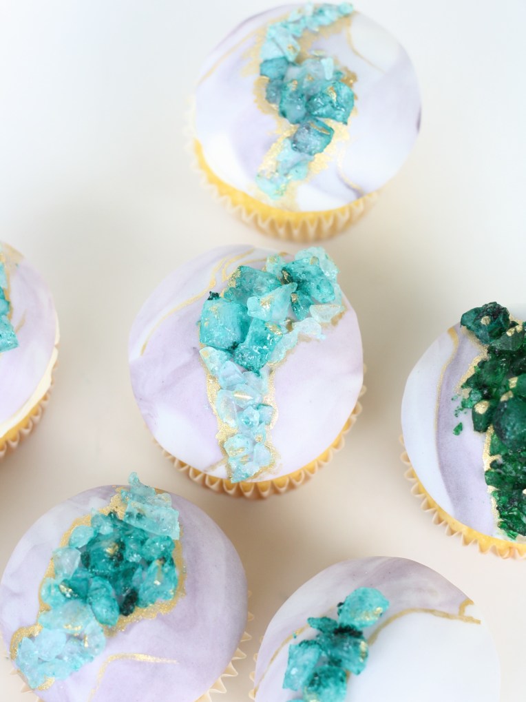 Geode Cupcakes