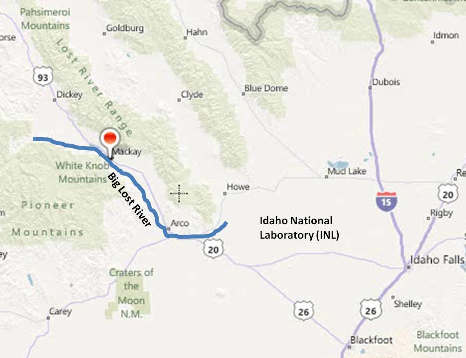 Mackay, Idaho 83251 Big Lost River Flows to the INL in November 2011