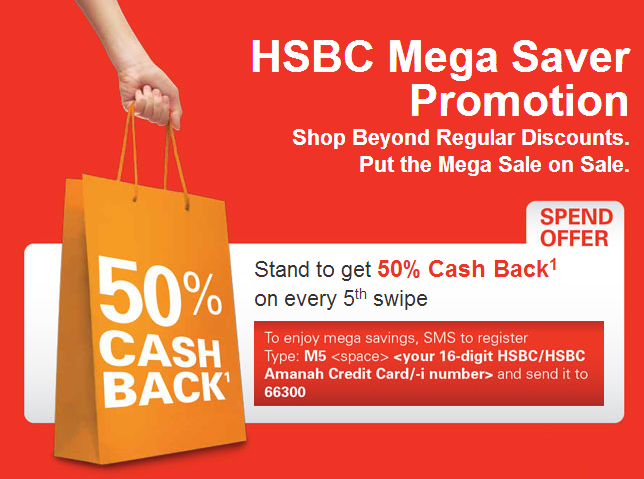 MY Best Deals Online HSBC Up To 50 Cash Back Promotion