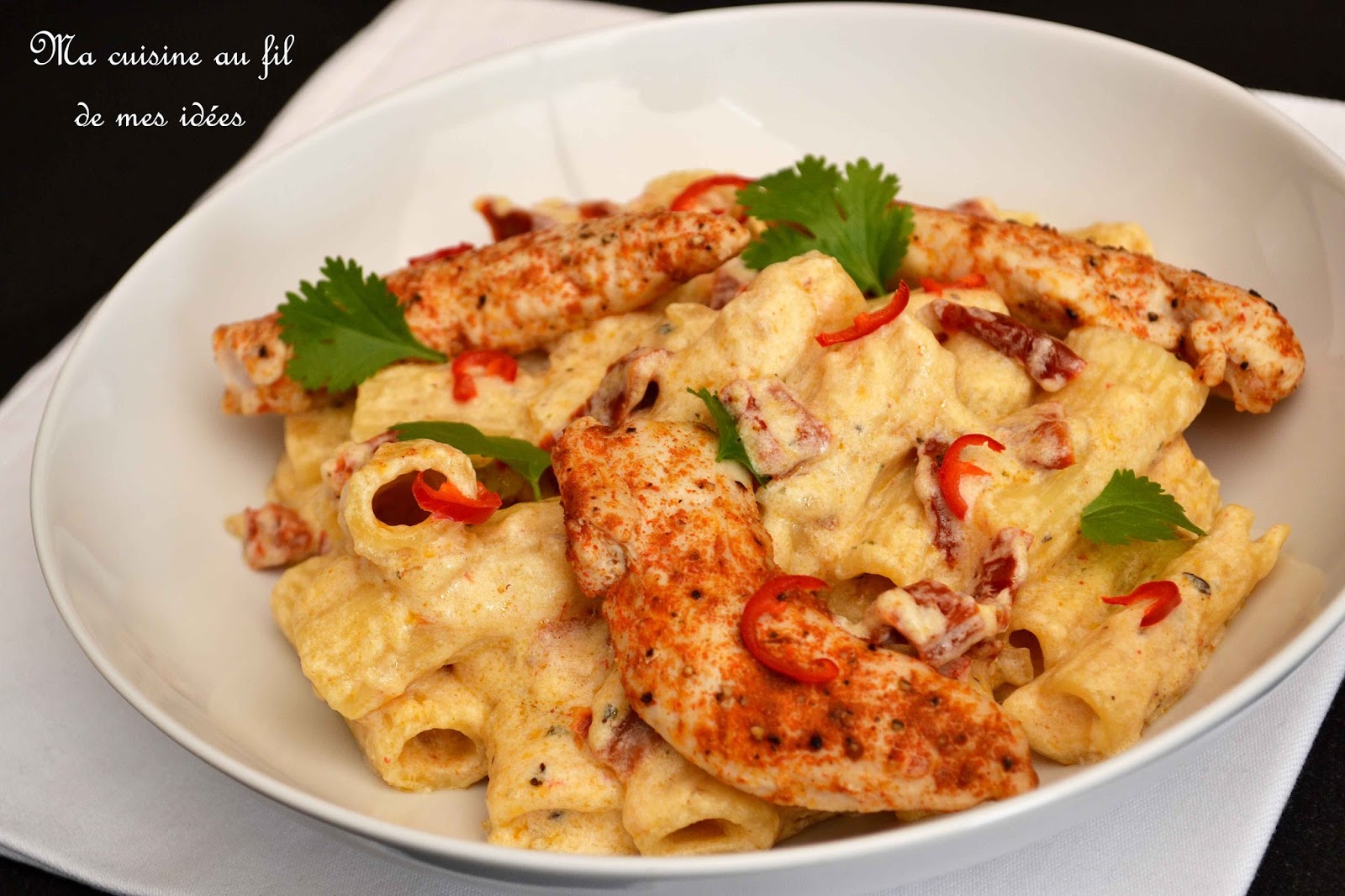 Ma cuisine au fil de mes idées... Chicken Rig'n cheese Pâtes