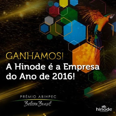  Hinode é a empresa do ano de 2016 Beleza Brasil