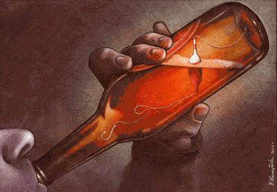 Bier aus der Flasche trinken lustig Bier aus der Flasche trinken lustig