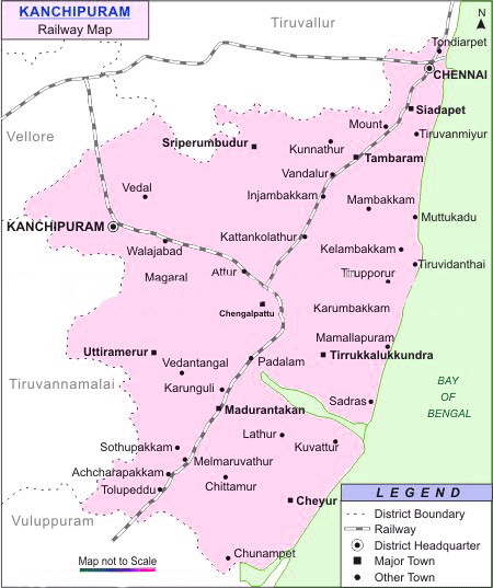 Rail-Map-india: Kanchipuram_railway_map