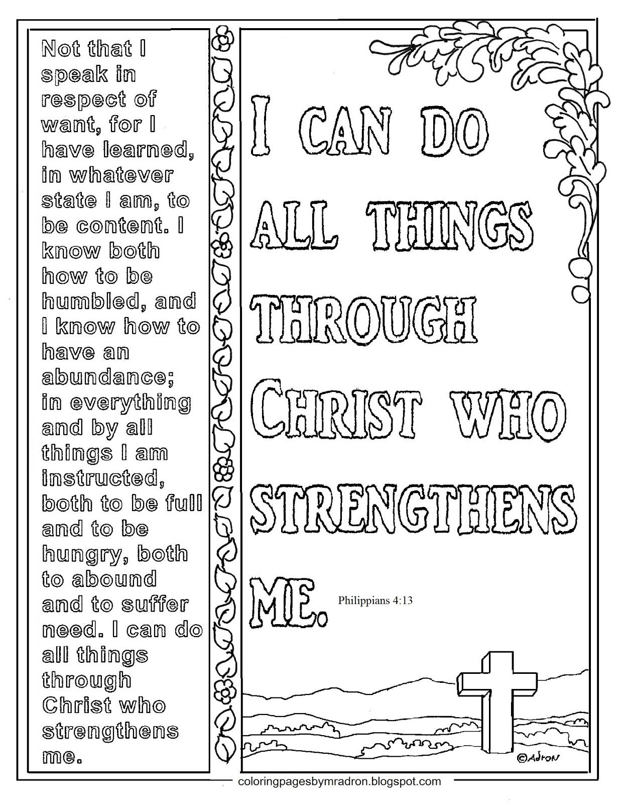 Coloring Pages For Kids By Mr Adron Philippians 4 13 Print And Color Page I Can Do All Things Coloring Pages For Kids By Mr Adron Philippians 4 13 Print And Color Page I Can Do All Things