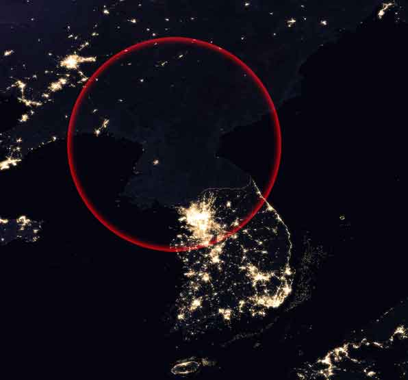 north korea night north korea night