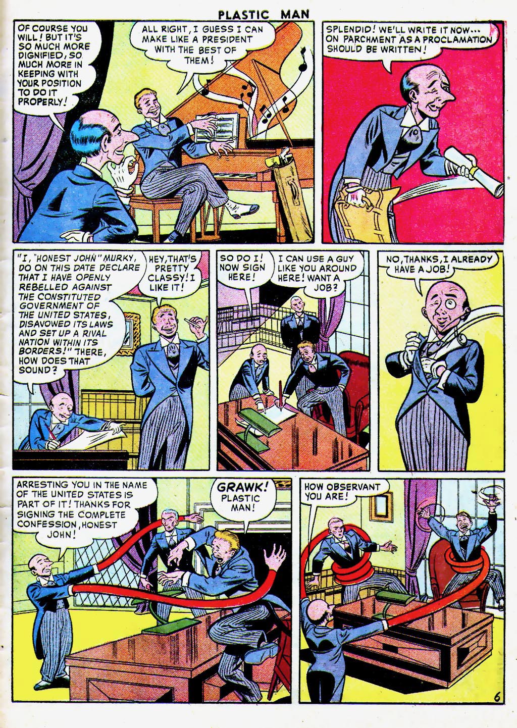 Read online Plastic Man (1943) comic -  Issue #61 - 29