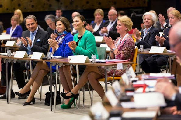 Queen Silvia of Sweden and Crown Princess Victoria of Sweden attended Dementia Forum X on May