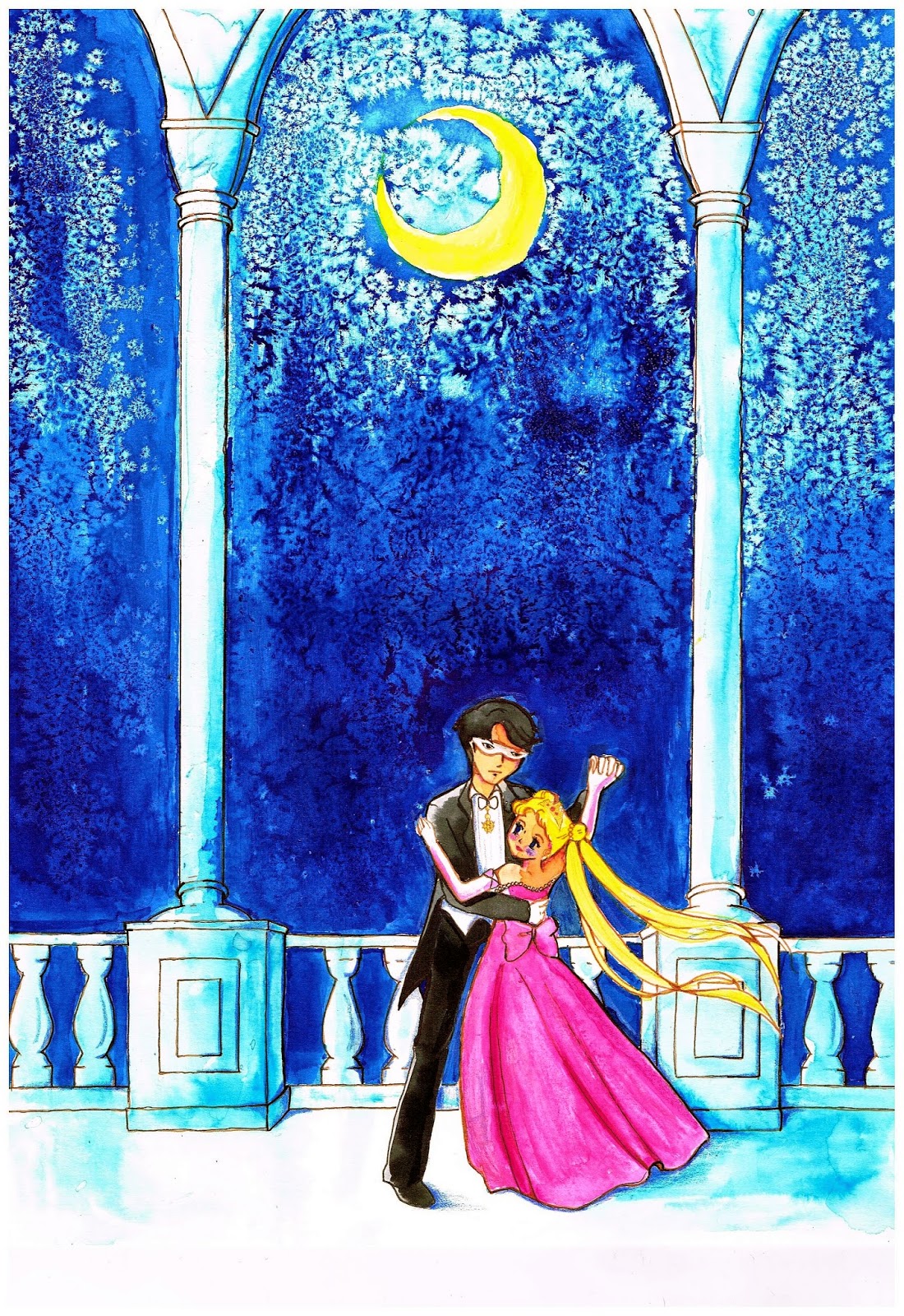 Sailor Moon Crystal Fanart Aquarell