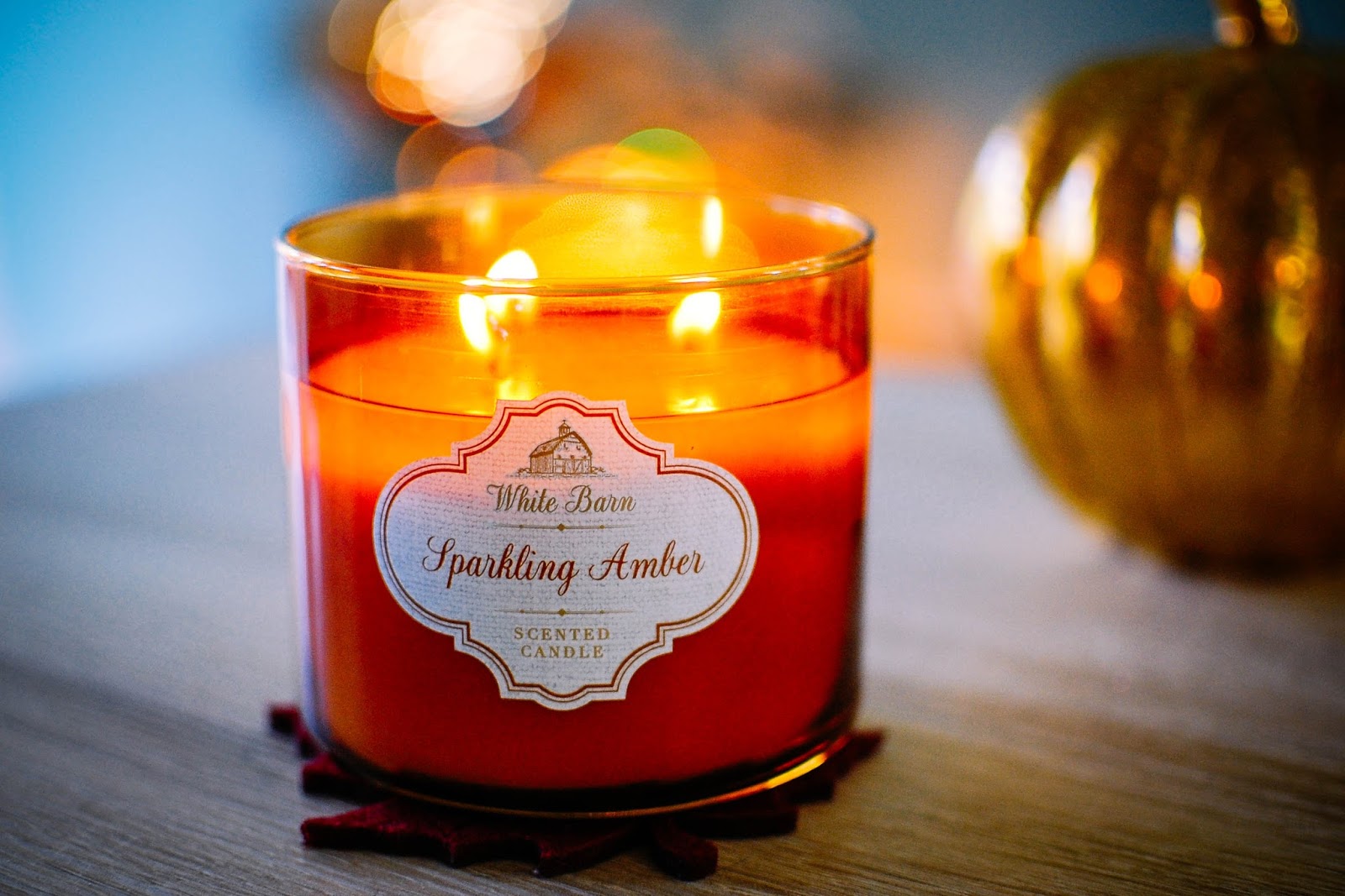 The Redolent Mermaid Fall Fun Series Sparkling Amber Candle