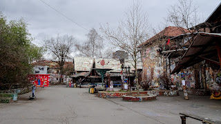 Not much going on during the day in Metelkova Art Center