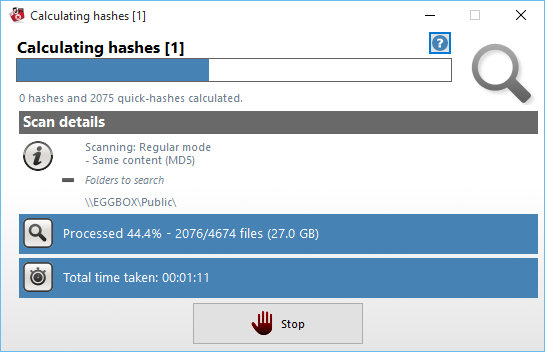 Scanning in Progress Scanning in Progress