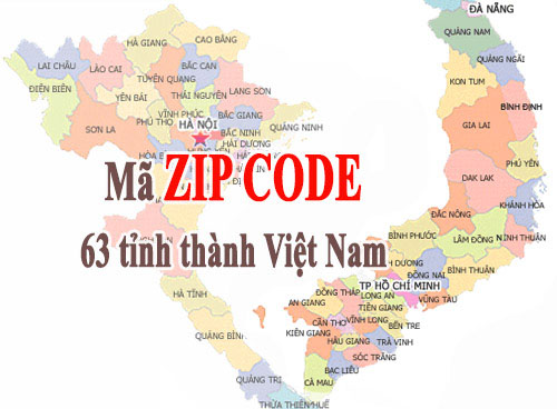 Danh sách mã Zip Code Việt Nam