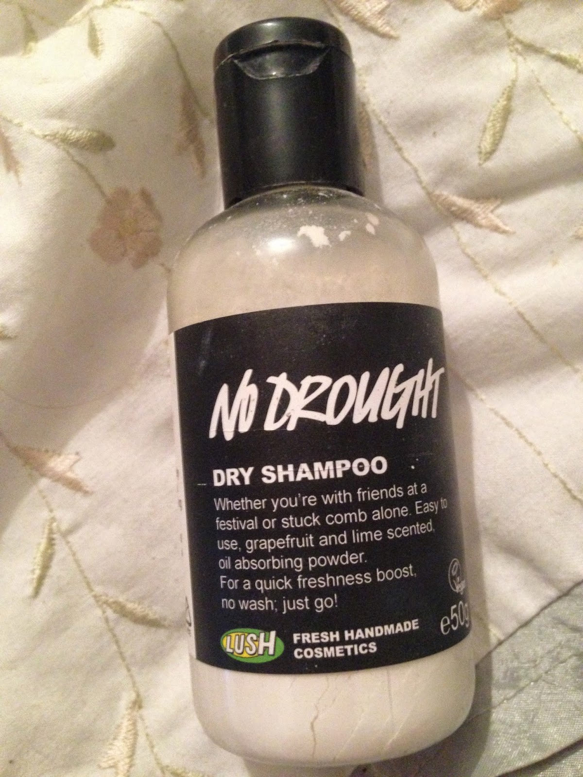 The life of a type one diabetic Lush Cosmetics No Drought Dry Shampoo
