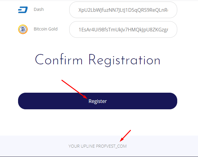 Регистрация в NeoCrypto 2