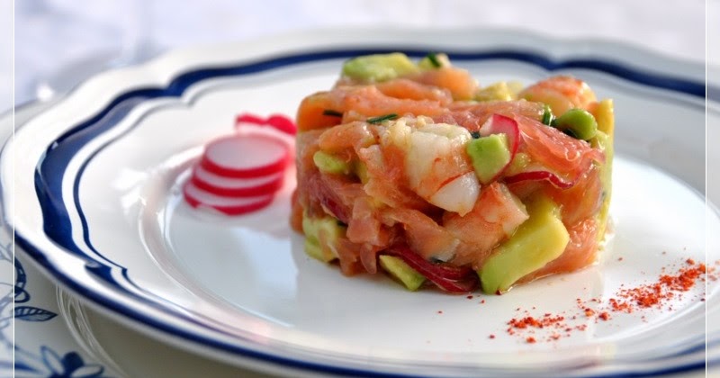 CRIDESCRAP AND CO: Tartare de saumon fumé crevettes et avocat au citron