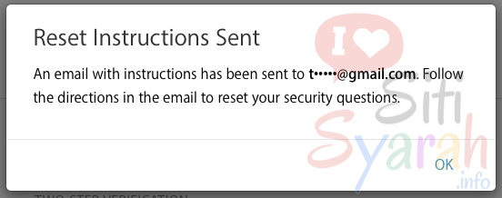 mengganti pertanyaan rahasia apple id