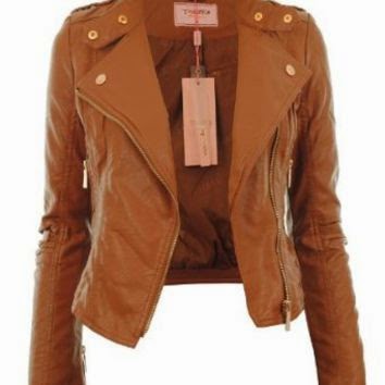 Diana Leather Biker Crop Jacket
