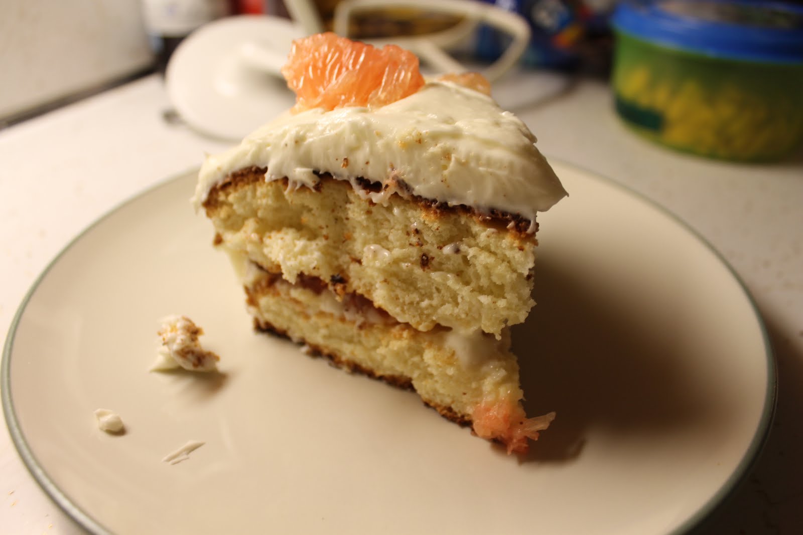 Cooking through Disney Grapefruit Cake with Cream Cheese Frosting