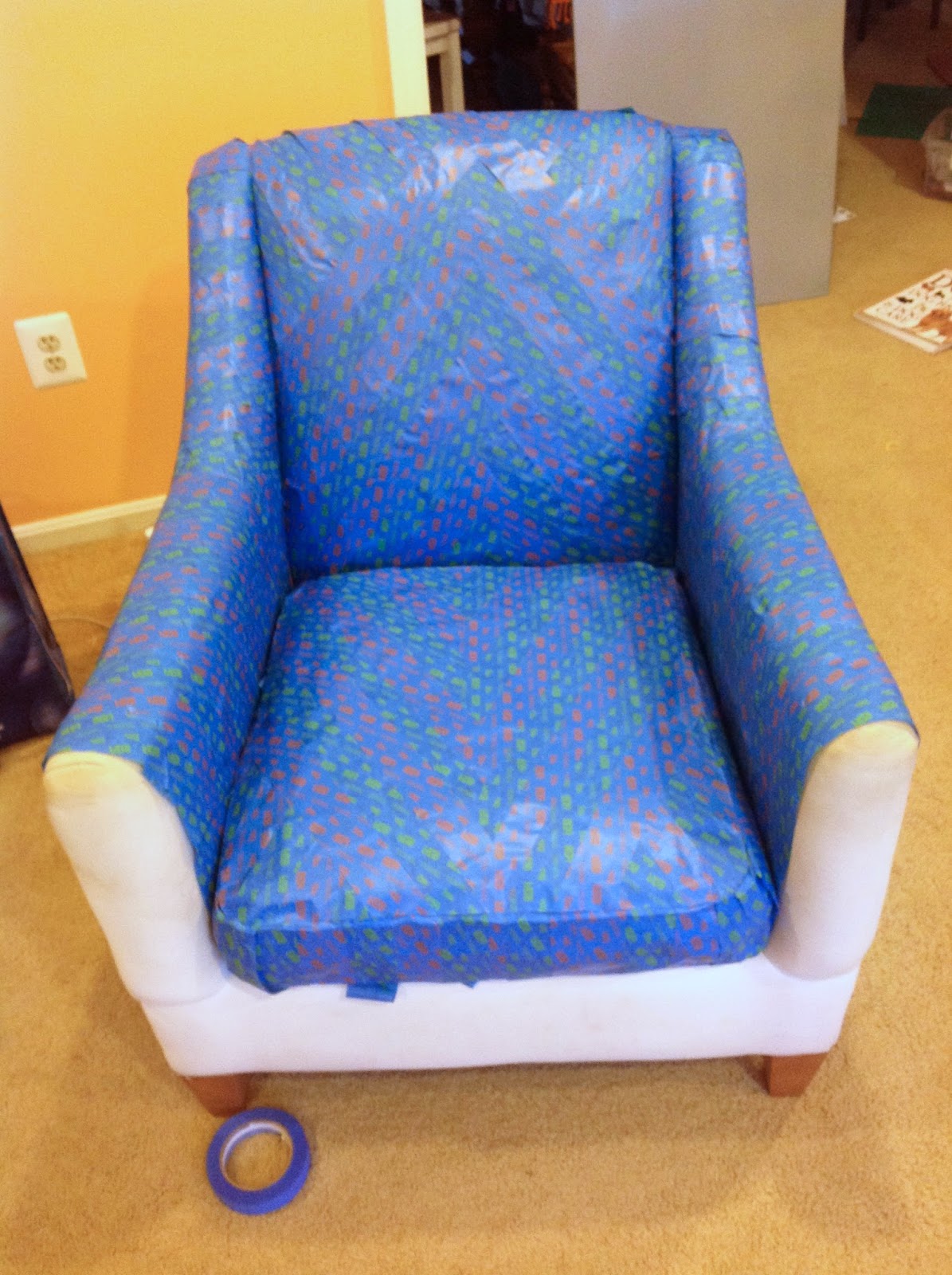 CM Shaw Studios How to Make a Chair Slip Cover Out of ScotchBlue