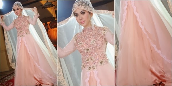 kebaya pengantin hijab
