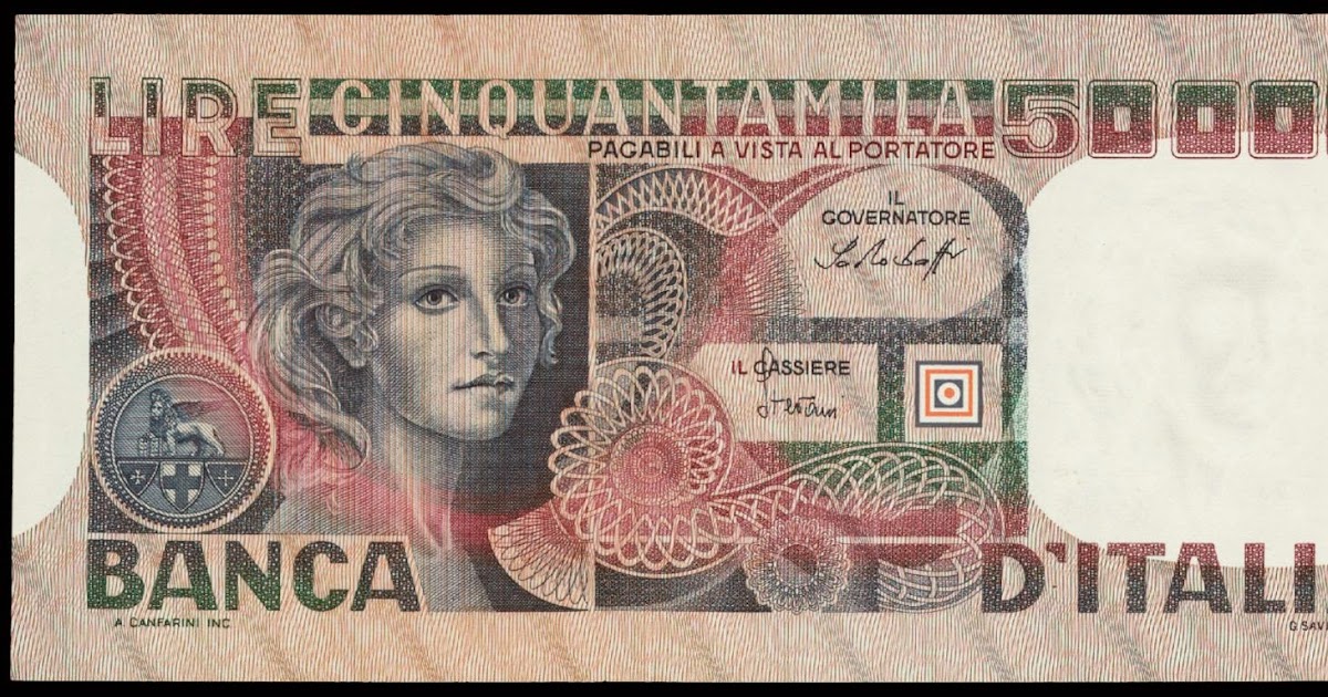 Italy 50000 Lire banknote 1977|World Banknotes & Coins Pictures | Old