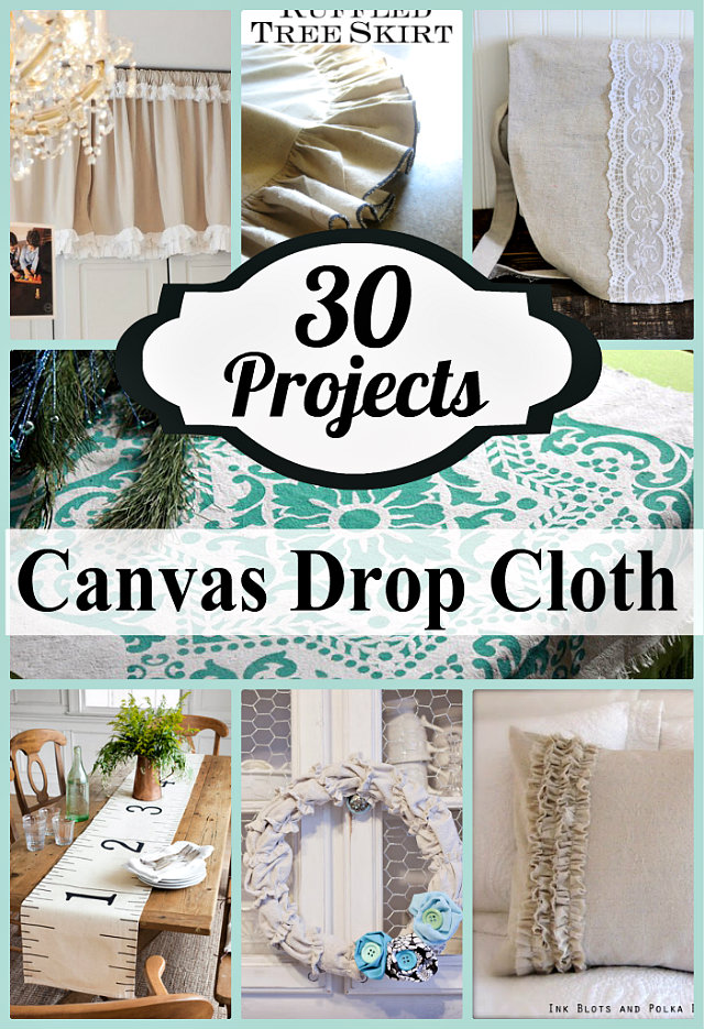 30 things to make with drop cloths crafting in the rain