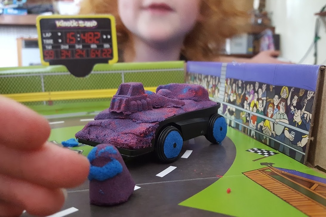 cars kinetic sand
