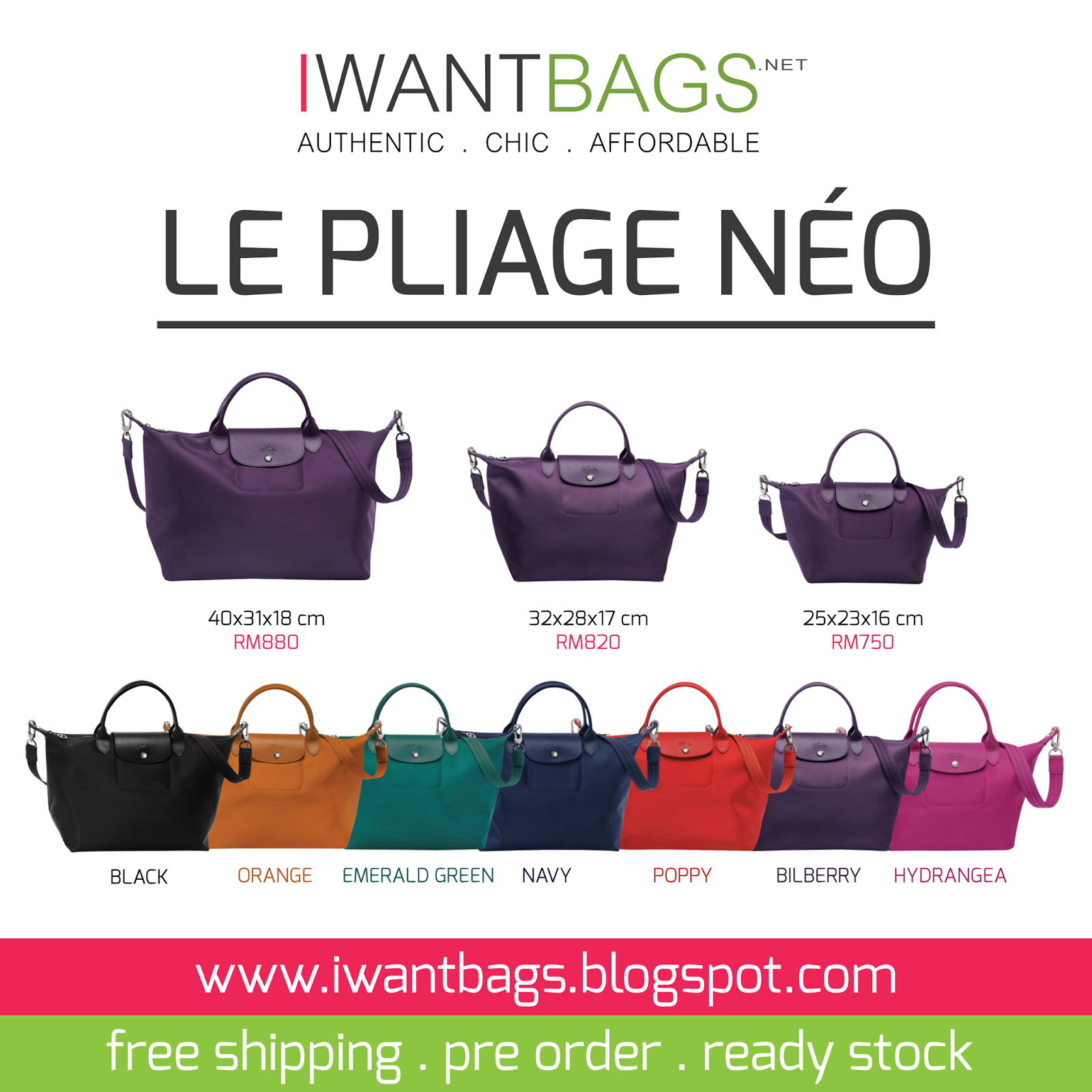 I Want Bags | 100% Authentic Coach Designer Handbags and much more!: Why We Love Longchamp Neo