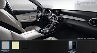 Màu nội thất Mercedes C200 2017 Nội thất Mercedes C200 2017 màu Xám Crystal 118