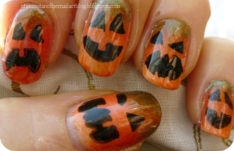 Oh No, Not Another Nail Art Blog!...: [Enjoy Autumn] Episode 6: Pumpkins