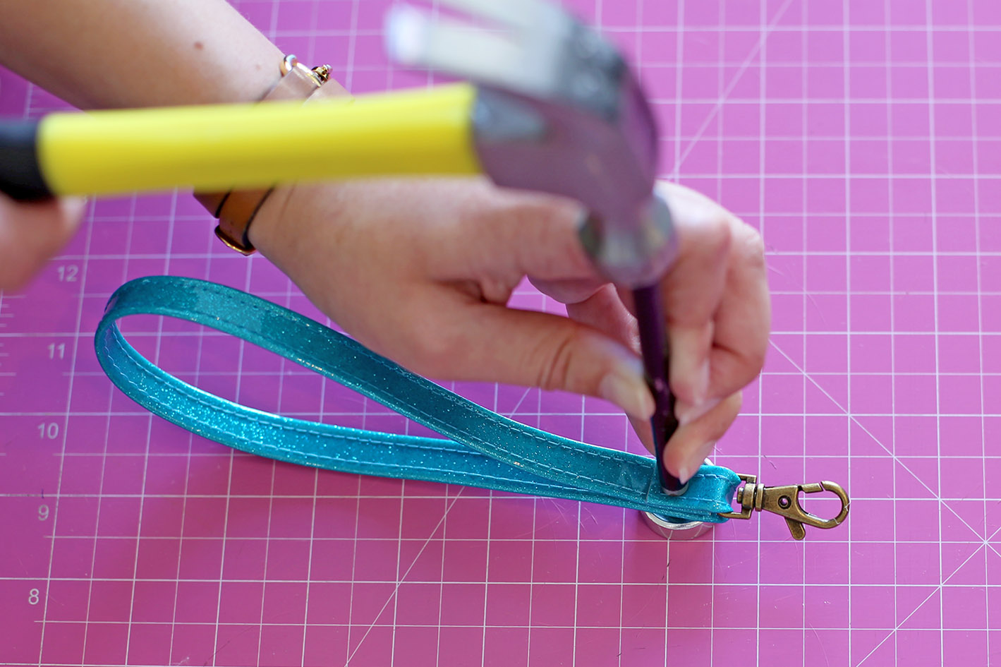 Pink Pony Design A beginners guide to double cap rivets & wristlet straps