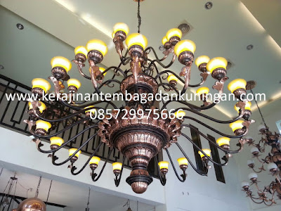 Lampu Gantung Robyong Tembaga