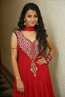 Mahima in super cute Red Sleeveless ~  Exclusive 02