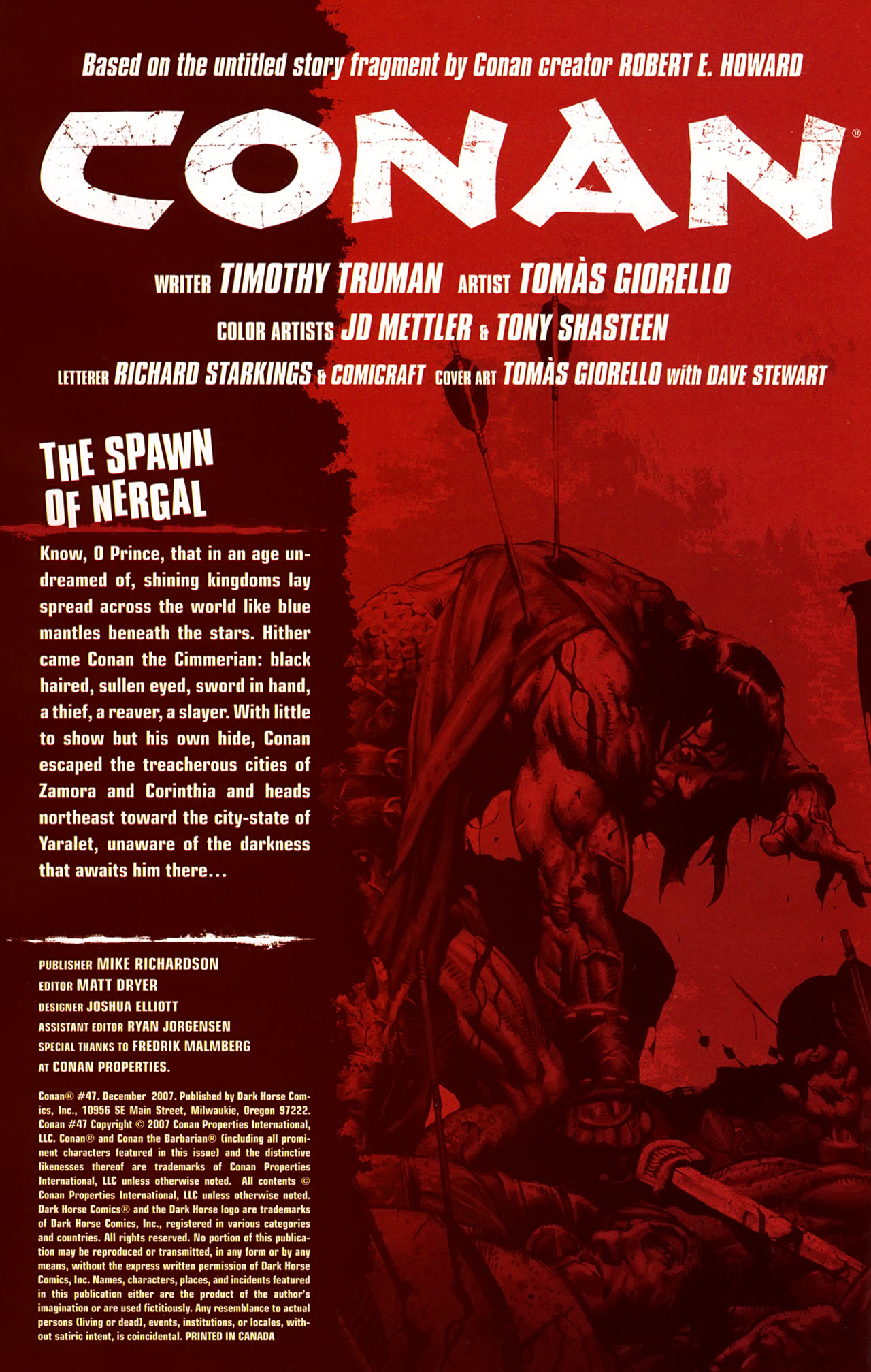Read online Conan (2003) comic -  Issue #47 - 2
