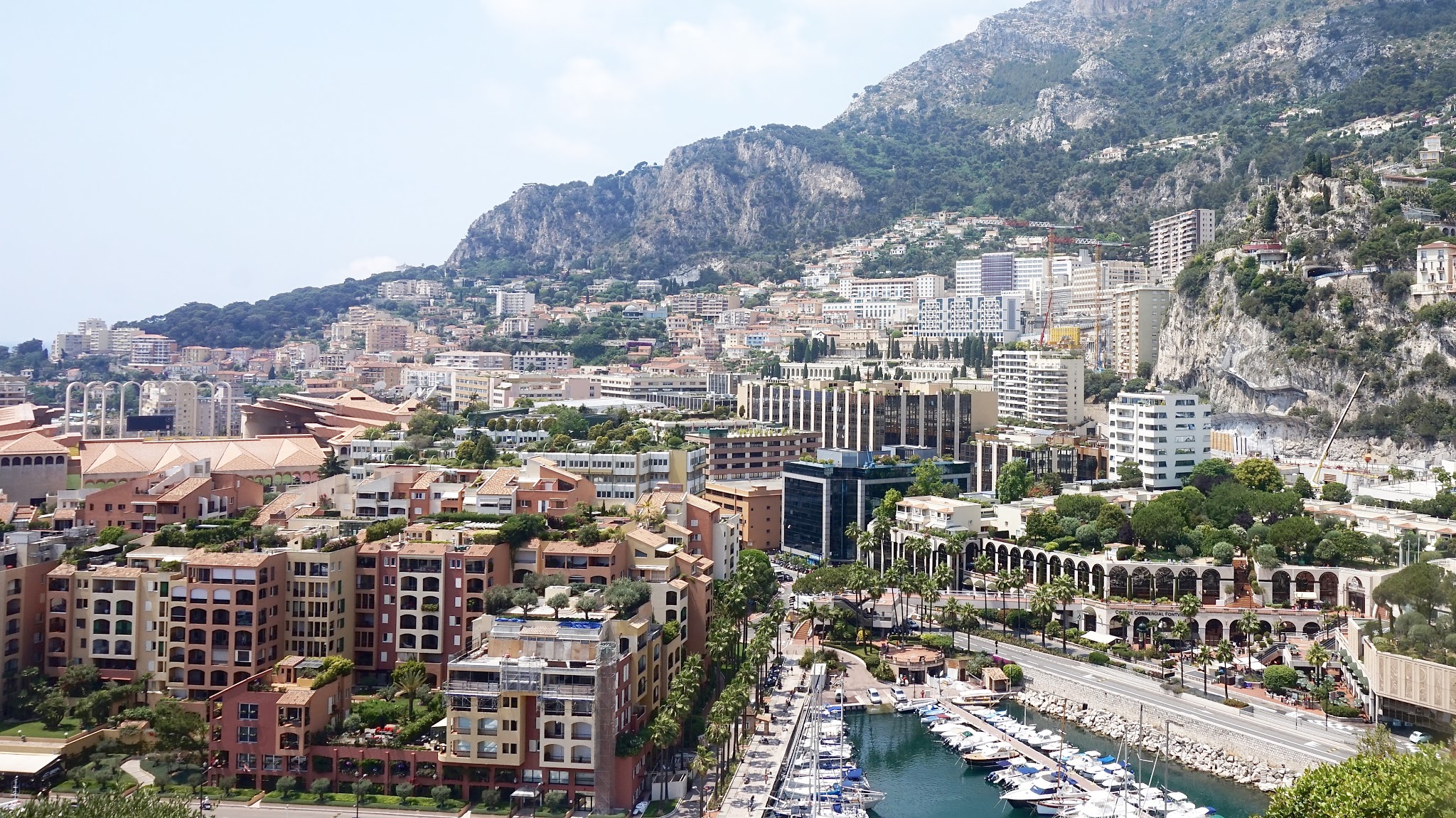 view across rooftops of Monaco