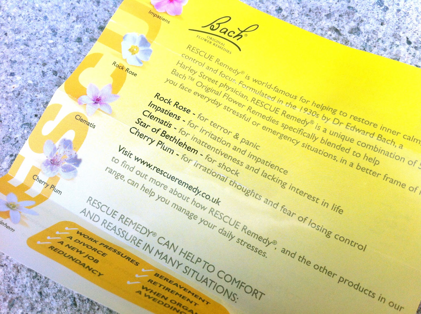 Birds Words Beauty, Fashion, Lifestyle Bach Rescue Remedy A