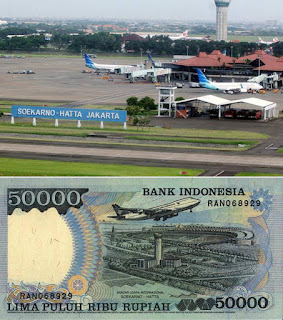 Bandar Udara Internasional Soekarno-Hatta objek gambar uang