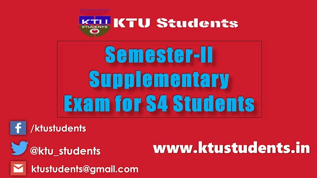 S2 supply for s4 students ktu 2015 admission