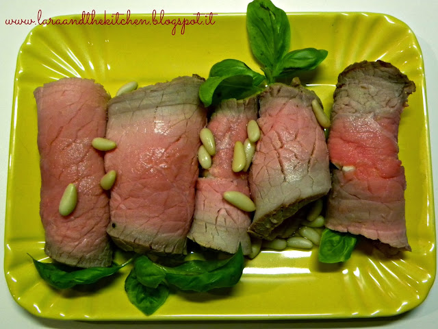 rotolini di roast beef alla genovese