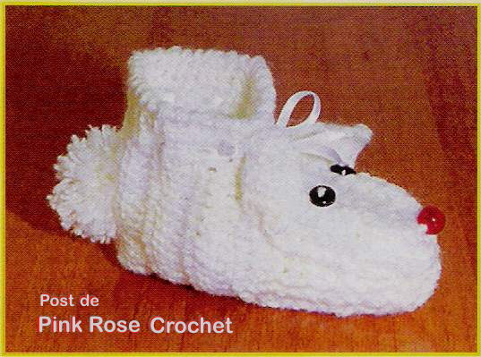 Pink Rose Crochet: Sapatinho Bichinho de Crochê para Bebê