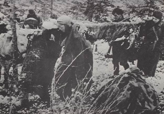 ranjenici kolona partizana verovatno Sutjeska