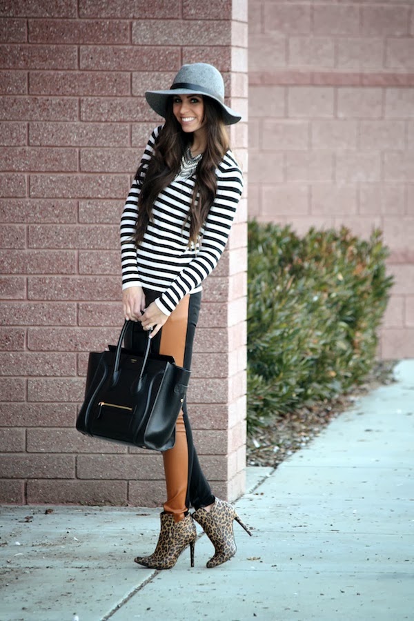 Robyn Vilate: leather + stripes