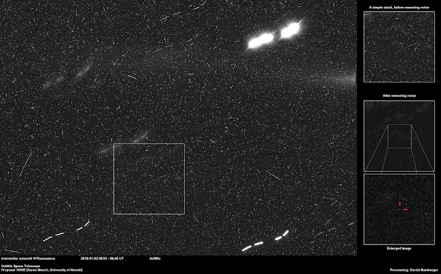 omuamua hst 180102 NASA asegura que busco a #Oumuamua pero no pudo encontrarlo, asegura que su telescopio espacial Spitzer no pudo verlo ¿Comenzó el encubrimiento?