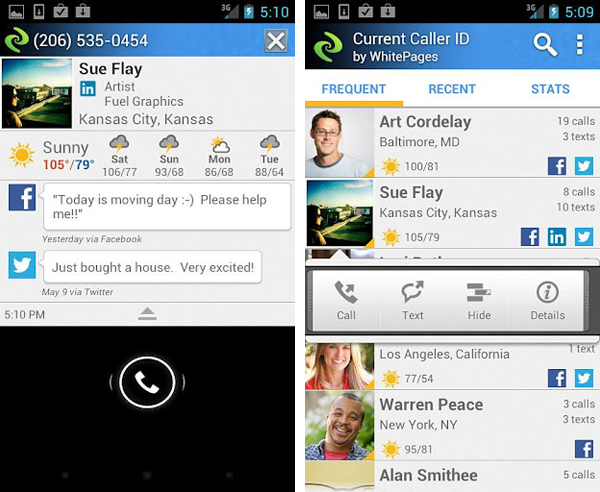 Know unknown calls with Current Caller ID app