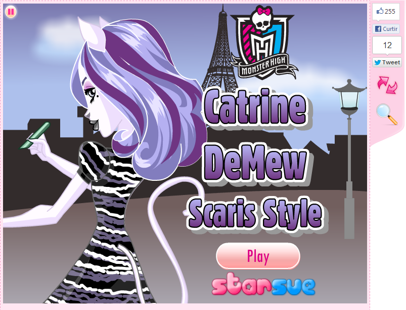 Monster High Blog: Novos Jogos no StarSue + Blog da C.A. Cupid