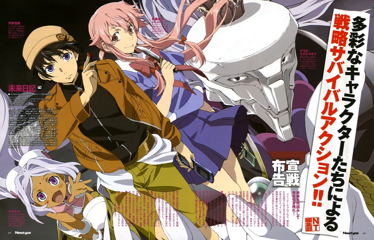 Com qual dos dois personagens principais você se parece do anime Mirai Nikki  ?