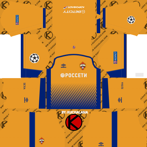 Dream League Soccer Spartak Moscow Kits & Logo 2018,2019-2020