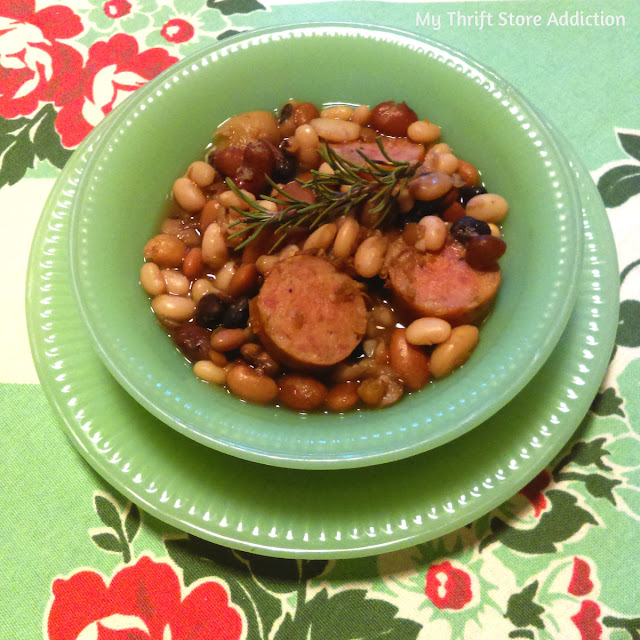 Hearty herbed bean soup